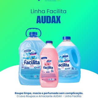 Roupa limpa, macia e perfumada sem complicação.

O Lava Roupas e Amaciante AUDAX – Linha Facilita foi desenvolvido para a lavagem do dia a dia, removendo sujeiras com eficiência, sem deixar resíduos e com uma fragrância suave e agradável.

Mais praticidade, mais cuidado e um resultado que dá pra sentir.

#DisFá #AmacianteAuda #Distribuidora #Parceria