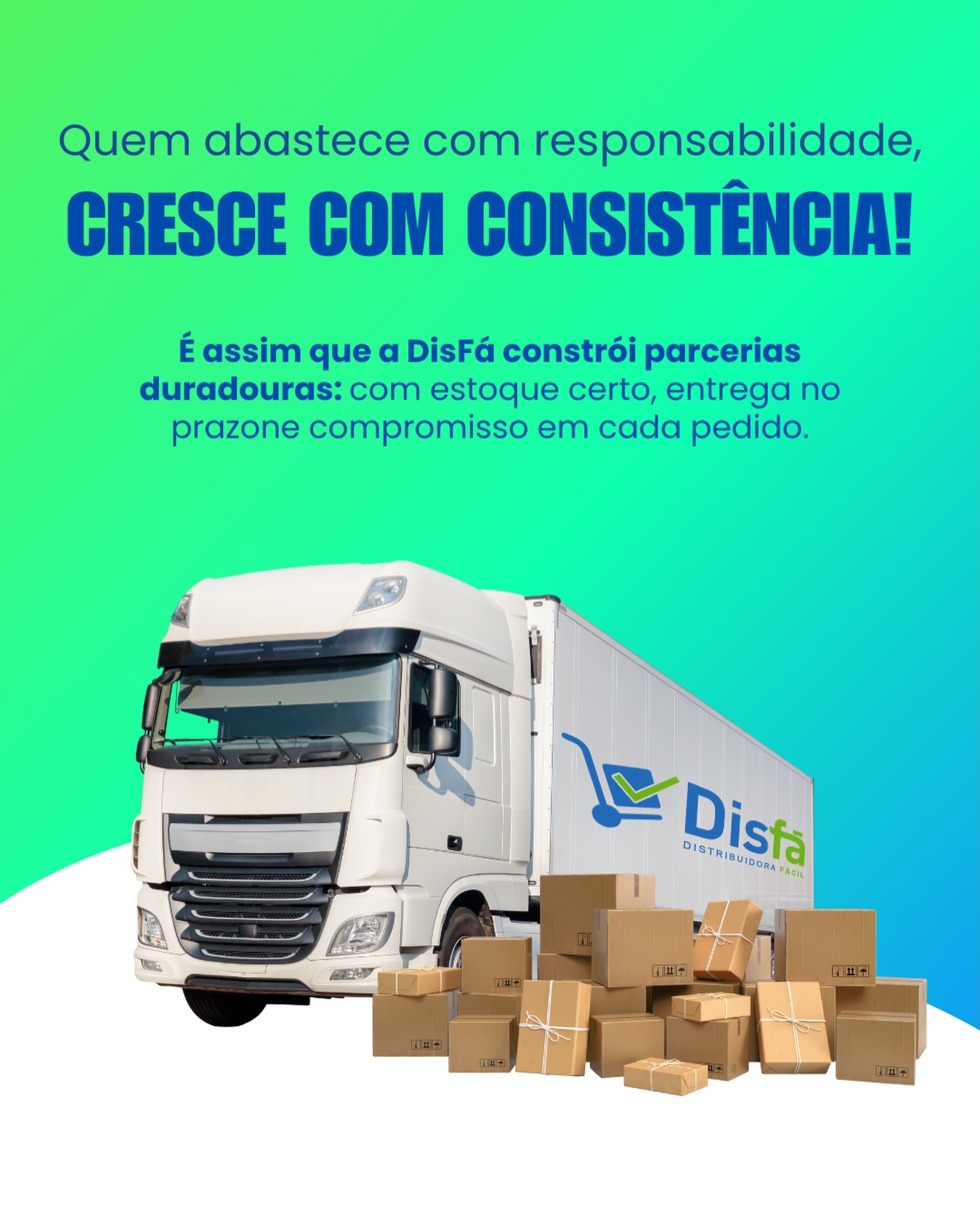 Crescimento não acontece por acaso.
Acontece com responsabilidade, planejamento e parceria certa.

Na DisFá, você encontra estoque confiável, entrega no prazo e compromisso em cada detalhe.

É assim que se constrói consistência.

#DisFá #Distribuidora #Parceria #Compromisso #Crescimento