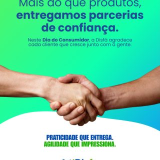 Mais do que produtos, valorizamos as parcerias que construímos todos os dias.

Neste Dia do Consumidor, a DisFá agradece a cada cliente que confia no nosso trabalho e cresce junto com a gente.

Seguimos comprometidos em entregar praticidade, agilidade e confiança em cada pedido.

Obrigado por fazer parte da nossa história. 🤝

#DisFá #DiaDoConsumidor #Parceria #Confiança #Distribuidora