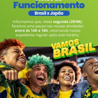 Atenção ao nosso funcionamento! 🇧🇷⚽

Na segunda-feira, 29/06, em razão do jogo Brasil x Japão, a DisFá fará uma pausa nas atividades entre 14h e 16h.

Após esse horário, retornamos com nosso expediente regular para atender você normalmente. 💙💚

Para garantir que sua empresa siga abastecida sem preocupação, antecipe seus pedidos e organize sua cotação com a gente.

Faça sua cotação conosco:
(81) 3454-0035

#DisFá #AvisoDeFuncionamento #BrasilXJapão #ComércioPreparado #distribuidorafácil