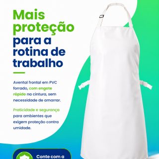 Mais proteção também significa mais tranquilidade no trabalho.

O Avental Frontal em PVC Brascamp foi desenvolvido para quem atua em ambientes com contato constante com água e umidade, oferecendo resistência, conforto e praticidade.

✔ PVC forrado para maior durabilidade.
✔ Engate rápido na cintura, sem necessidade de amarrar.
✔ Mais agilidade para vestir e retirar.
✔ Ideal para cozinhas industriais, áreas de limpeza, indústrias, frigoríficos e diversos ambientes profissionais.

Na rotina de quem trabalha todos os dias, contar com os equipamentos certos faz toda a diferença.

📲 Conte com a DisFá para encontrar as soluções que a sua empresa precisa.

#DisFá #Brascamp #EPI #SegurançaNoTrabalho #Proteção