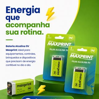 Nem toda bateria entrega o desempenho que a sua rotina exige.

A Bateria Alcalina 9V Maxprint foi desenvolvida para oferecer energia confiável e maior durabilidade em equipamentos que fazem parte do dia a dia da sua empresa ou da sua casa.

Ideal para controles, detectores, brinquedos, equipamentos eletrônicos e diversos dispositivos que precisam de funcionamento contínuo e seguro.

Na DisFá, você encontra soluções que facilitam a rotina do seu negócio, com variedade de produtos e atendimento ágil.

📲 Solicite sua cotação:
📞 (81) 3454-0035

#DisFá #Bateria9V #Maxprint #SuprimentosParaEmpresas #MaterialParaEscritório