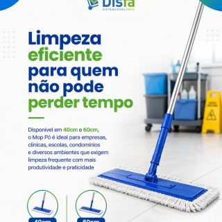 Um bom resultado na limpeza começa pela escolha do equipamento certo. ✨

O Refil Mop Pó Bettanin SuperPro é ideal para quem busca mais agilidade e eficiência na limpeza de ambientes com grande circulação.

Disponível nos tamanhos 40 cm e 60 cm, ele ajuda a remover a poeira com praticidade, reduzindo o tempo de limpeza e aumentando a produtividade da equipe.

Ideal para empresas, clínicas, escolas, condomínios e estabelecimentos comerciais.

📲 Solicite sua cotação com a DisFá.

#MopPó #BettaninSuperPro #LimpezaProfissional #ProdutosDeLimpeza #DisFá