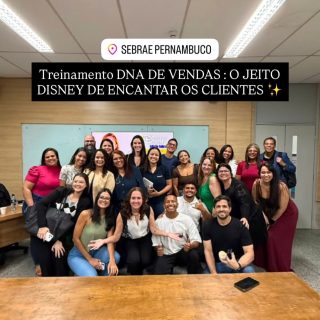 Treinamento sobre O JEITO DISNEY DE ENCANTAR OS CLIENTES com @liliancastro.disney no SEBRAE - PE 💙