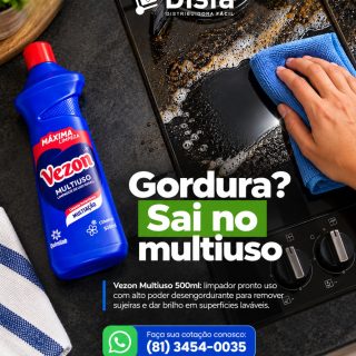 Gordura na superfície não precisa virar dor de cabeça. ✨

Com o Vezon Multiuso 500ml, a limpeza do dia a dia fica mais prática, rápida e eficiente. Ele ajuda a remover sujeiras e gorduras, deixando as superfícies laváveis com aquele aspecto de cuidado e brilho.

Ideal para quem busca praticidade na rotina sem abrir mão de uma limpeza bem feita. 💙💚

Faça sua cotação conosco:
(81) 3454-0035

#DisFá #VezonMultiuso #LimpezaPrática #ProdutosDeLimpeza #DistribuidoraFácil